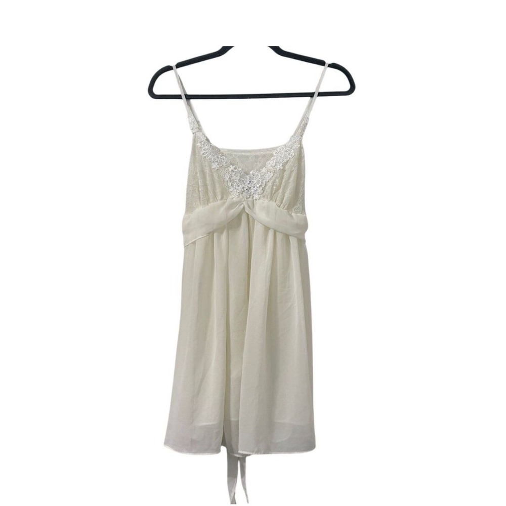 Simply Vera Vera Wang 3X White‎ Lace Trimmed Slip Dress Lounge Sleep